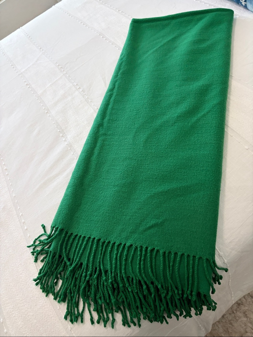 Pottery Barn Green throw blanket - Picture 8 of 13